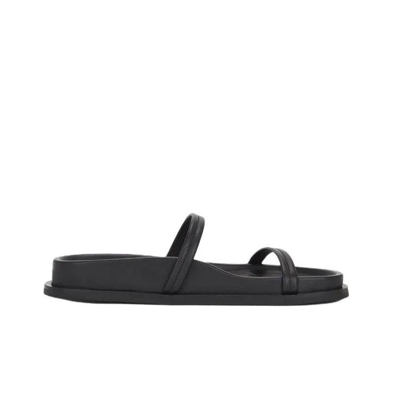 ST. AGNI Rubber Sole Slip Resistant Slide Slippers Women's Black-1