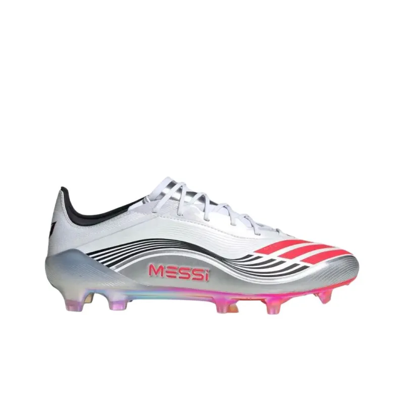 Adidas F50 Series Anti Slip Wear Resistant Soccer Shoes Unisex White Red-1