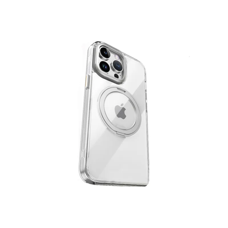 MOWEITU PC Material 360 Magnetic Stand Phone Cases Compatibility IPhone Apple 13/13 Pro/14/15/16 Solid Color-12