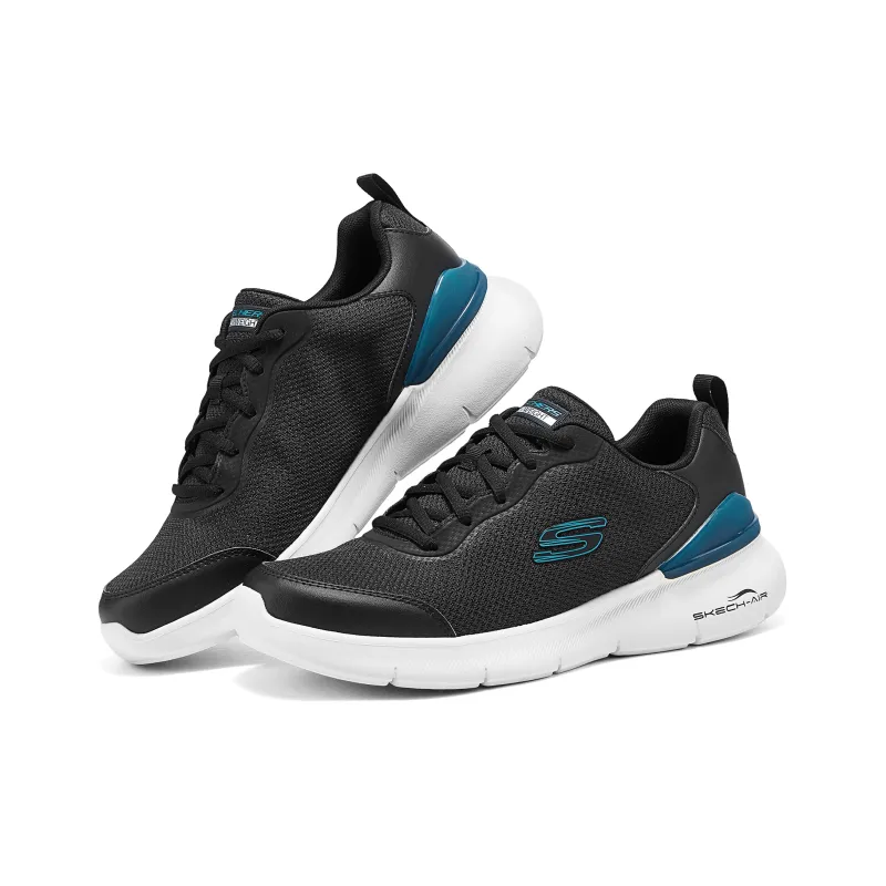 Skechers SPORT MENS Breathable Slip Resistant Low Top Casual Shoes Men's Black-3