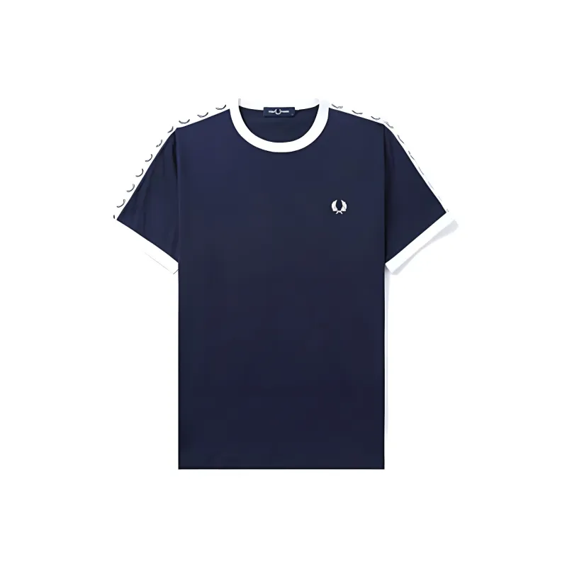 FRED PERRY Embroidered logo Crew neck T shirt-0