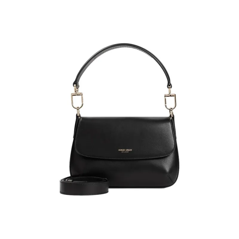 AMANI La Prima Sheepskin Handbag Trumpets Women's Black-5