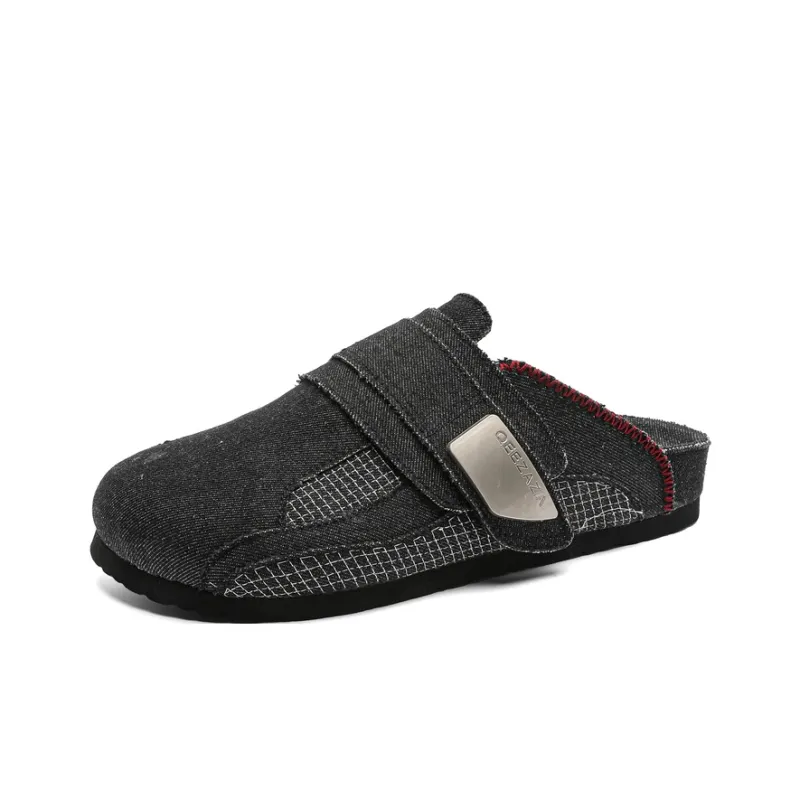 APRHE Rubber Sole Abrasion Resistant Slip Resistant Closed Toe Slippers Unisex-8