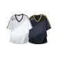 2-Piece[White+Dark Blue]