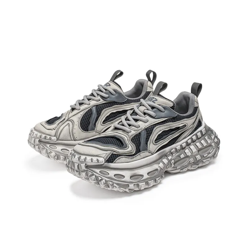 ROBINHOOD Cushioning, Slip Resistant, Abrasion Resistant, Coverage, Support Low Top Chunky Sneakers Men's-11