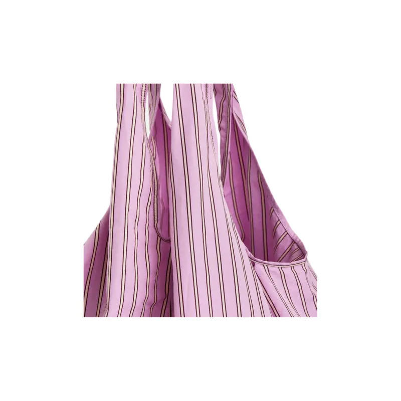 ARKET Cotton Tote Bag, Shopping Bag, Handbag Large Size Women's Lilac-2