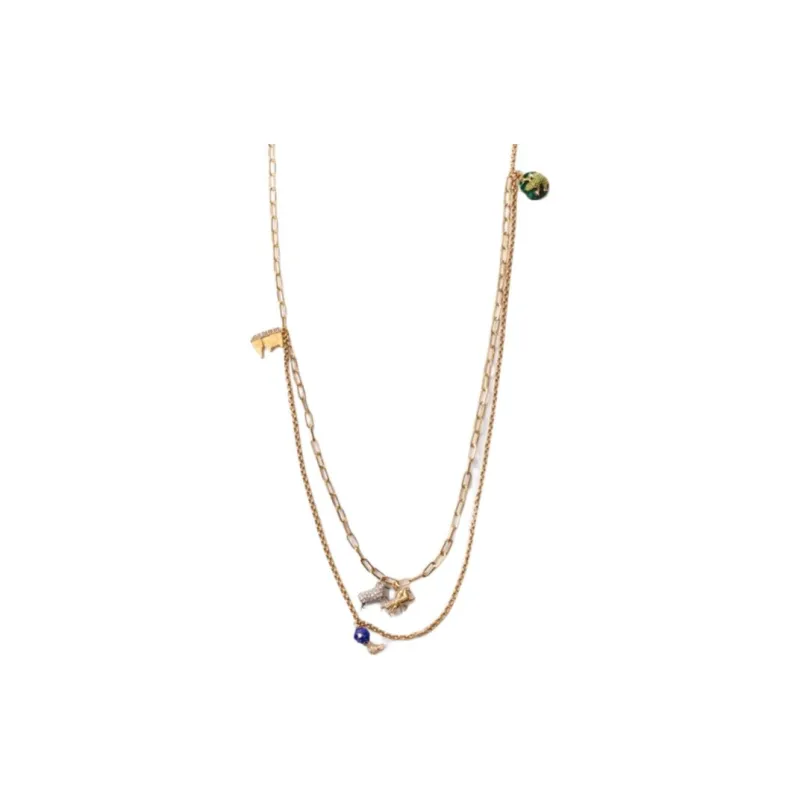Burberry Brass Necklaces Women's Gold-1