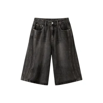 NewJnxs Denim Shorts Unisex Black