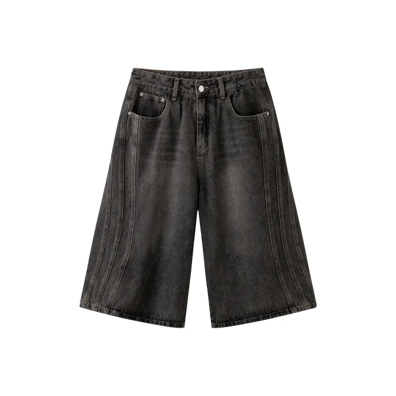 NewJnxs Denim Shorts Unisex Black-0