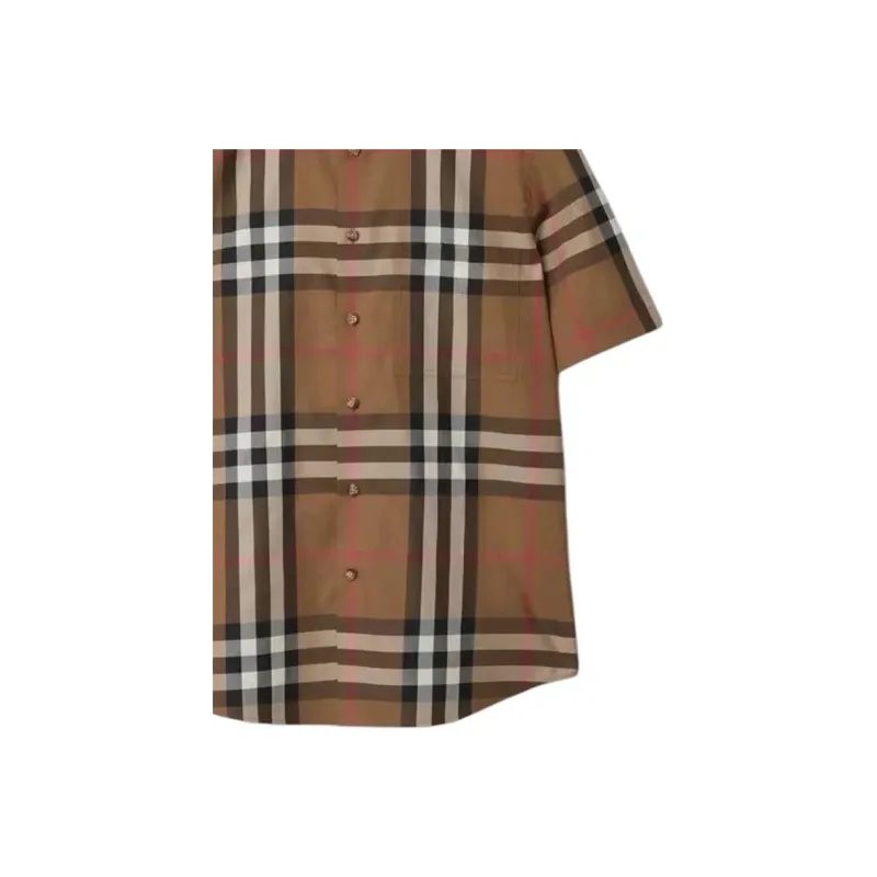 Burberry Shirts Men Brown-9