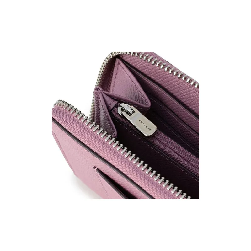 COACH Leather Wallet Trumpets Women's Light Purple-6