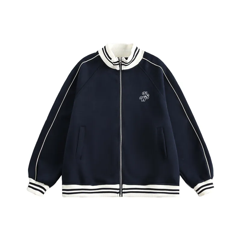 VS WHAT Jacket Unisex Navy Blue-0