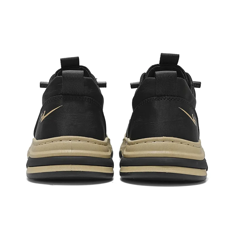 Binary Abrasion Resistant Low Top Skateboard Shoes Men's Black-3