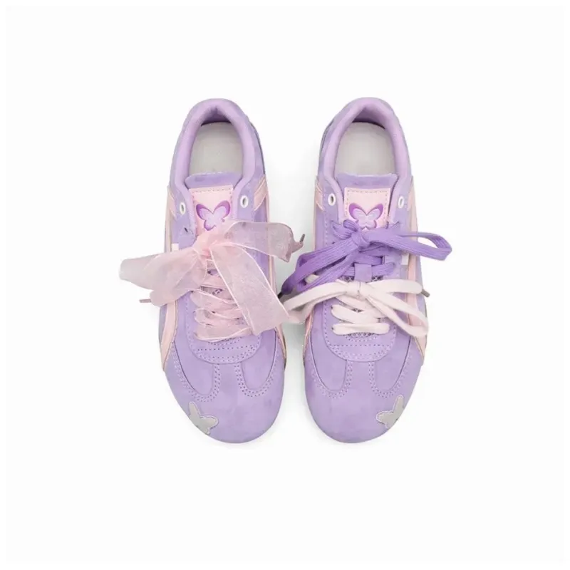 Anime Story Slip Resistant, Abrasion Resistant, Lightweight, Breathable Low Top Skateboard Shoes Women's-22