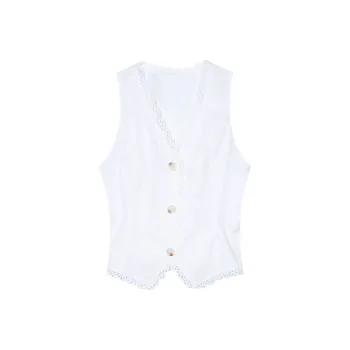 ELF SACK Vests Women's Elegance White