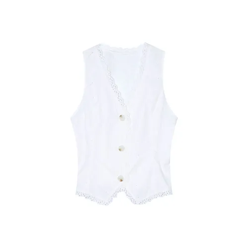 ELF SACK Vests Women's Elegance White