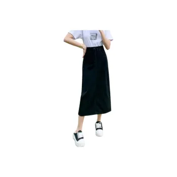 YINLEI Denim Long Skirt Women's
