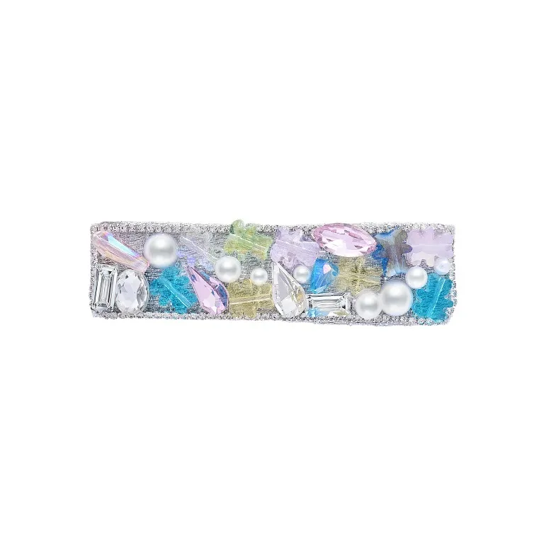 ROYALSASA Faux Crystal Hair Clips Unisex-0