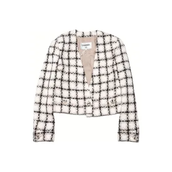 CHANEL Crop Tops Women's White
