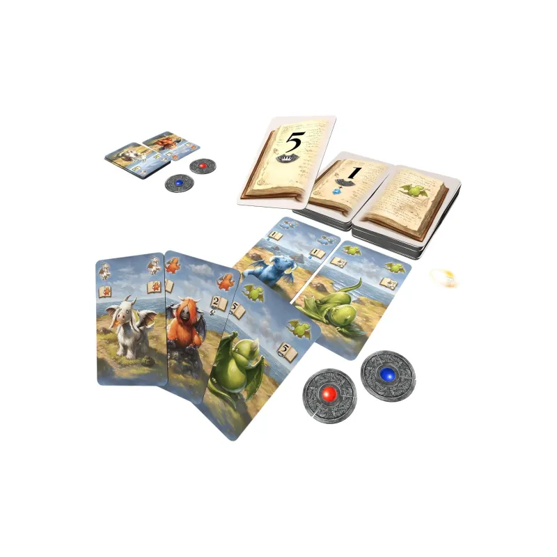 GP Dragon Guardian, A Chessboard Game Where Players Collect Dragon Cards. Board Games-2