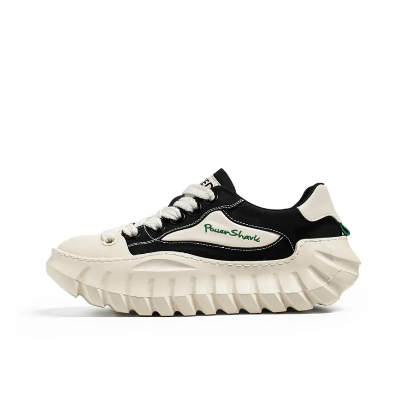 JANECO Low Top Casual Shoes Men's Beige Black-0