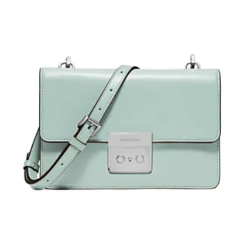 MICHAEL KORS Sloan Cow Leather Crossbody Bag Trumpets Women's Blue