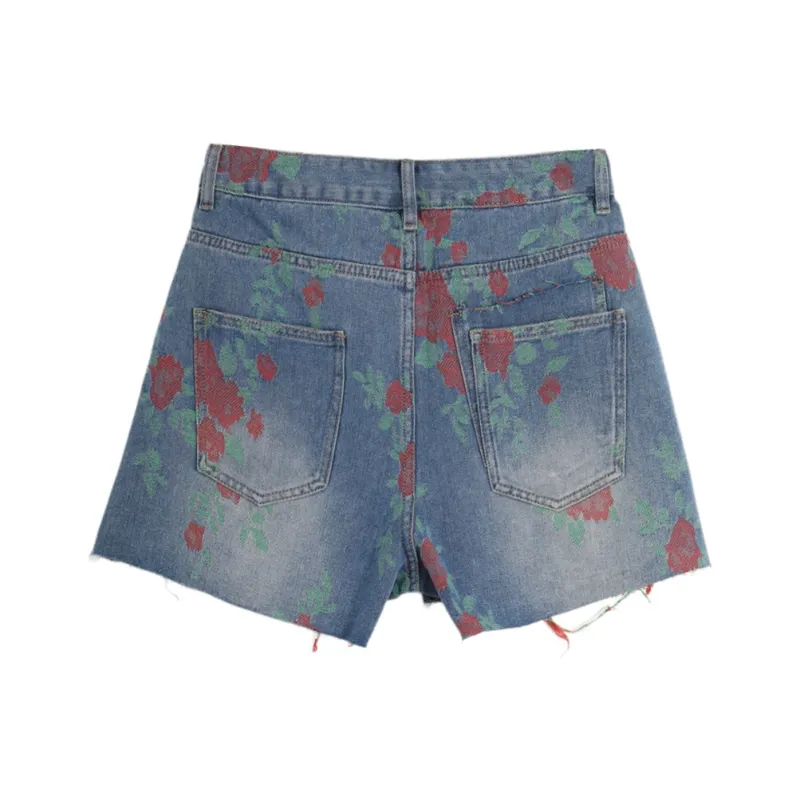 SETIROM Denim Shorts Women's Blue-1