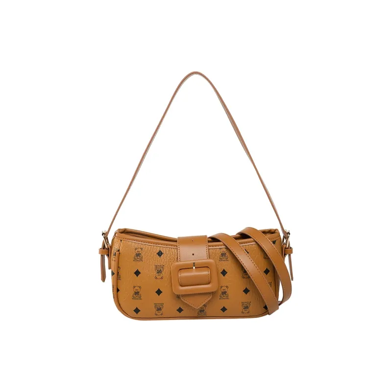 Meow In The Grass PU Shoulder Bag Women's Black/Pink/Brown/White-12