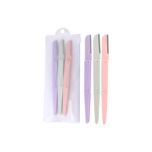 YIZHILIAN Tri Fold Eyebrow Razor Set Portable 3 Pcs Pack