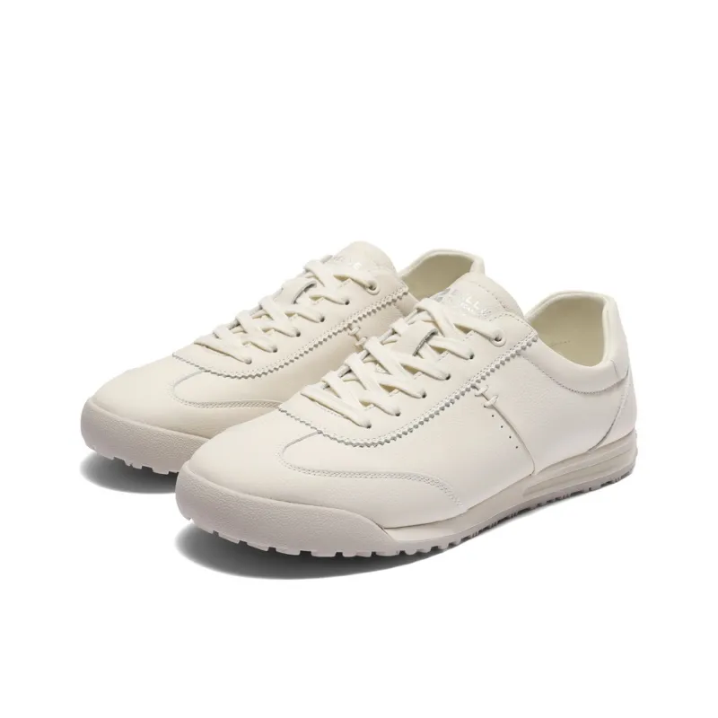 BELLE Abrasion Resistant Low Top Casual Shoes Men's White-4