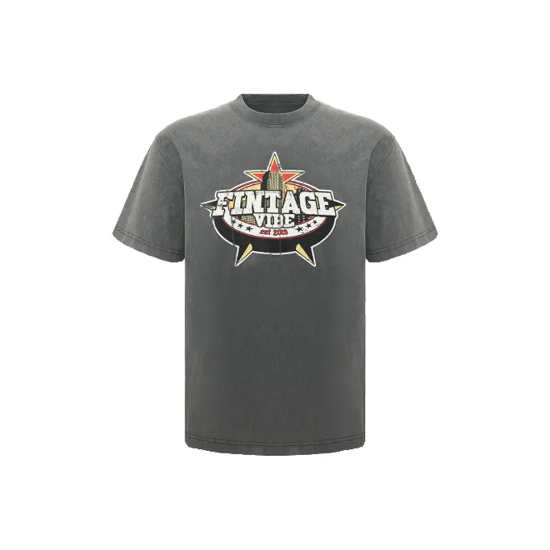 FAKE VINTAGE T Shirts Unisex Gray-0