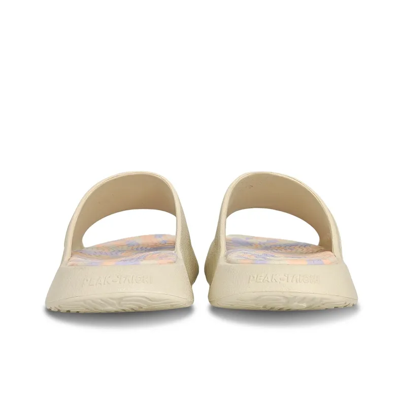 PEAK Tai Ji1.0 Slip Resistant, Odor Resistant, Antibacterial Slide Slippers Unisex Canvas White-5