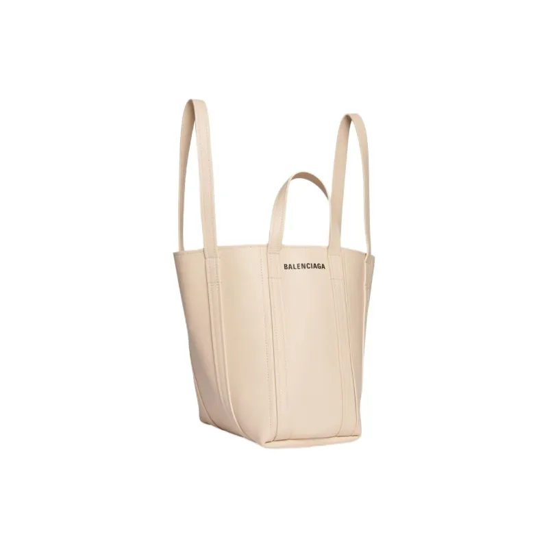 Balenciaga Everyday Grain Calfskin Tote Bag, Shopping Bag, Handbag Women's Light Beige-1