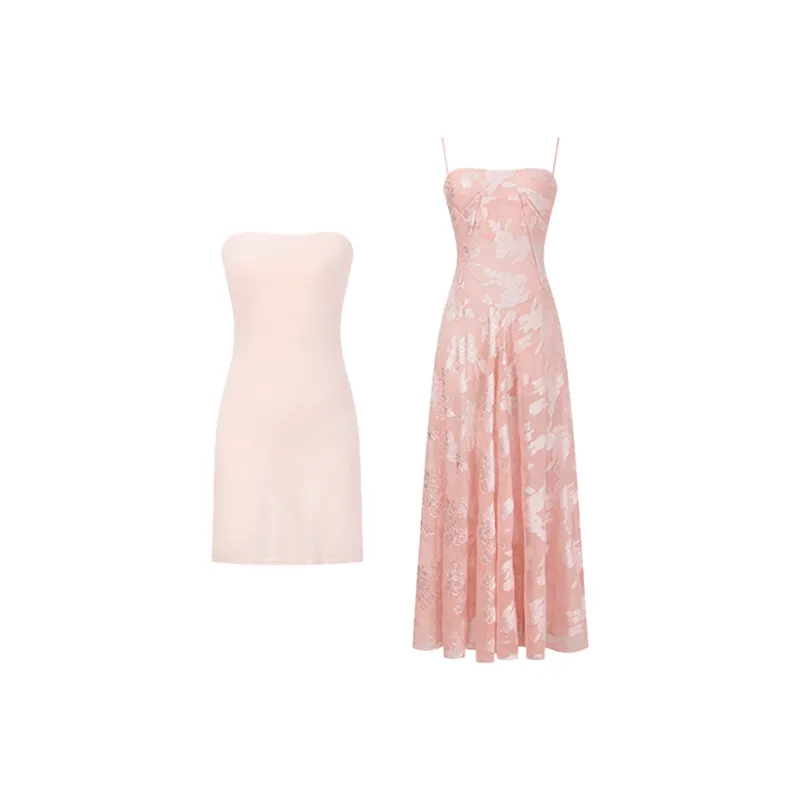 COVER TIME Slip Dresses Women's Pink-0