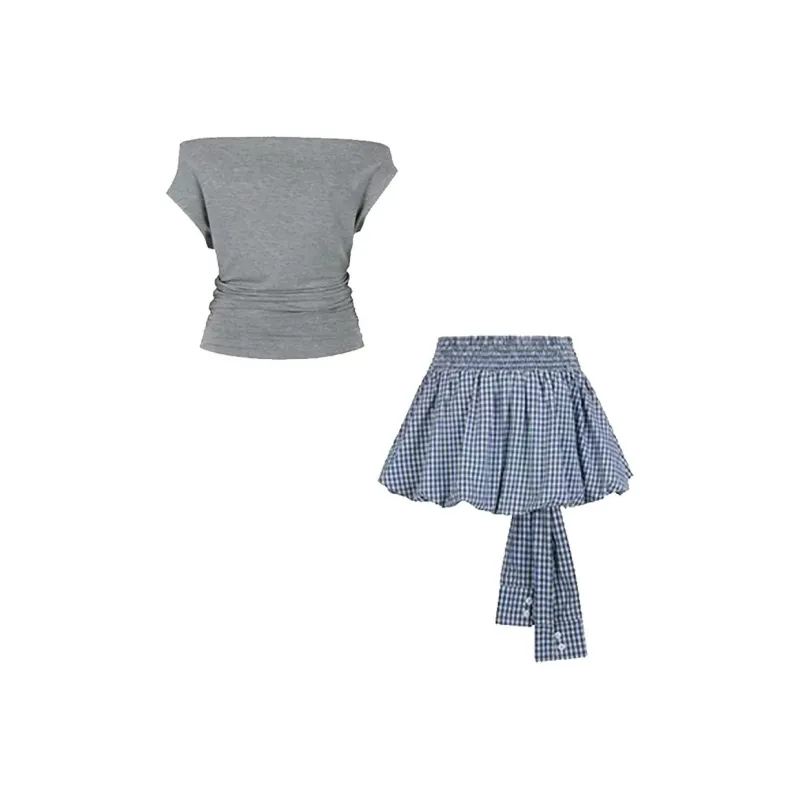 MTHE Two Piece Skirt Sets Women's-7