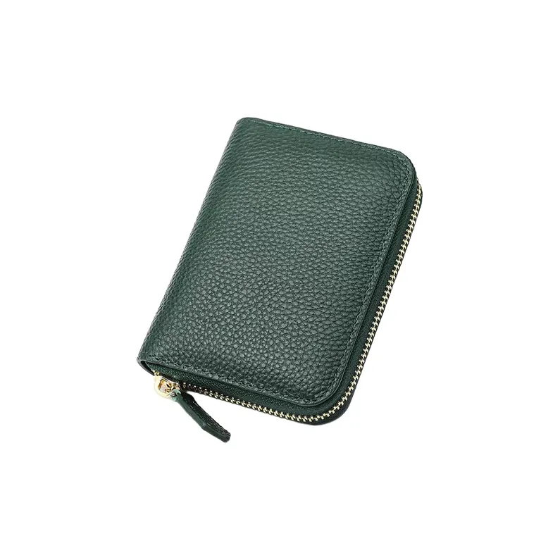 Yalu Polyester With Top Grain Cow Leather Wallet Unisex Multicolor-1
