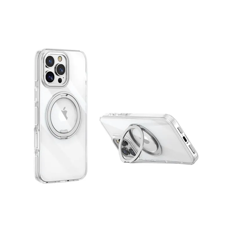 MOWEITU 360 Degree Rotating Stand Phone Cases Compatibility IPhone13ProMax/14/15 Solid Color-6