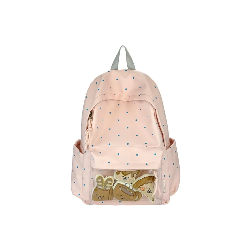 BAODIDAISHU Oxford Backpack Regular Women's White/Yellow/Black/Pink/Blue-20