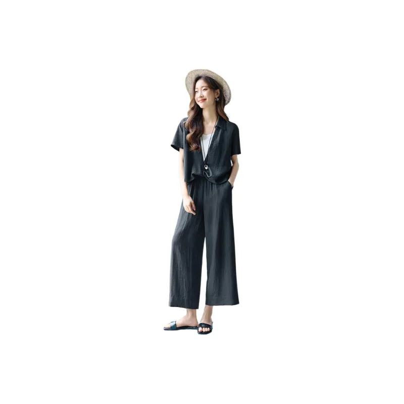 Mo Han Yi Mei Shirt Matching Set Women's-0