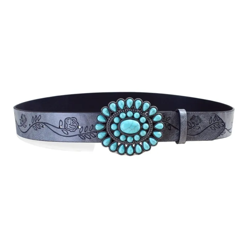 JEANSWEST PU Leather Belts Women's 3.8cm-5