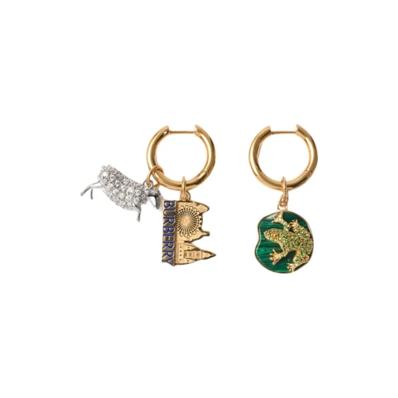 Burberry Brass Earrings Women's Gold-0