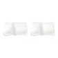 2 Pack (White+White)