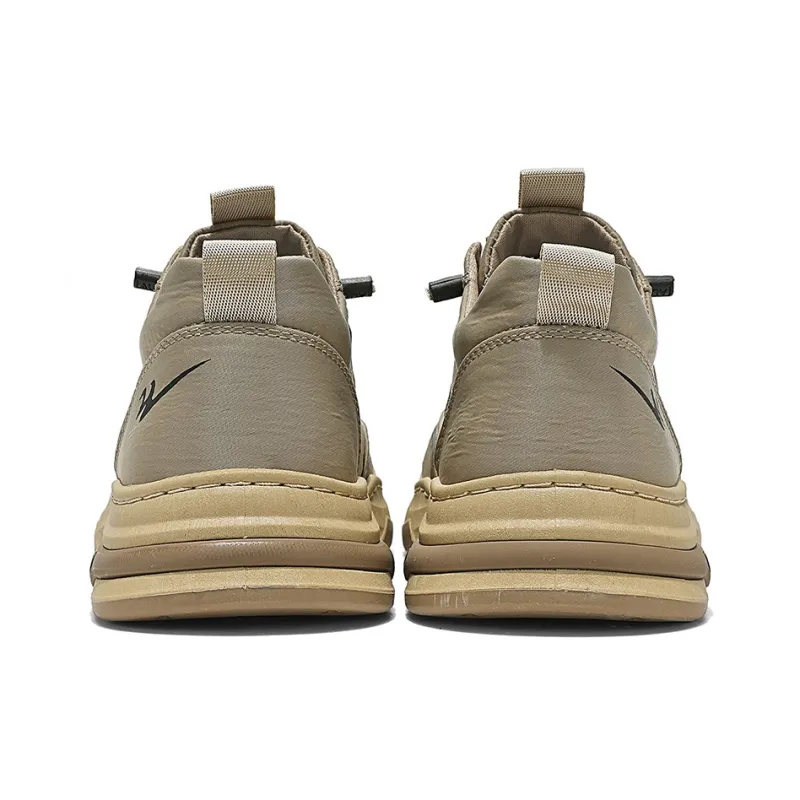 Binary Abrasion Resistant Slip Resistant Low Top Casual Shoes Men's Khaki-4
