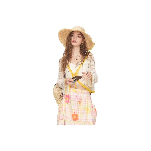 ELF SACK Knitwear Women's Cut Out Ecru