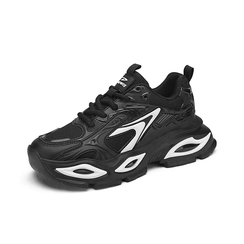 DEERWAY Shock Absorbers With Slip Resistant And Abrasion Resistant Properties Low Top Chunky Sneakers Men's-6