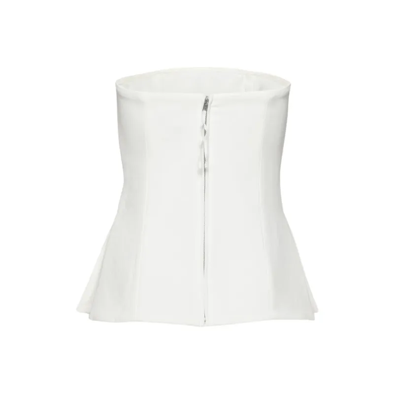 ARITZIA Strapless Tops Women's White-1