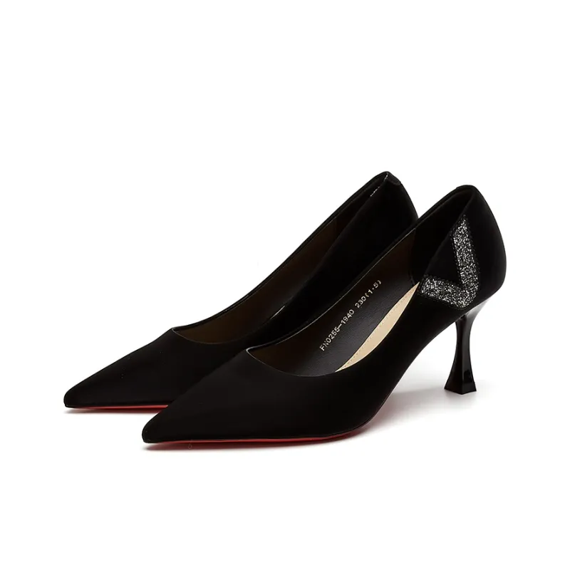 Rich Birds Slim Heel High Heels 7cm Women's-3