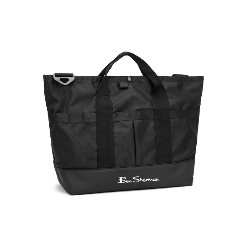 BEN SHERMAN Nylon Handbag Unisex Black-5
