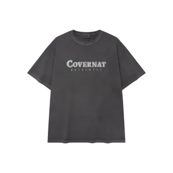 COVERNAT SS25 T Shirt Men's Charcoal Gray