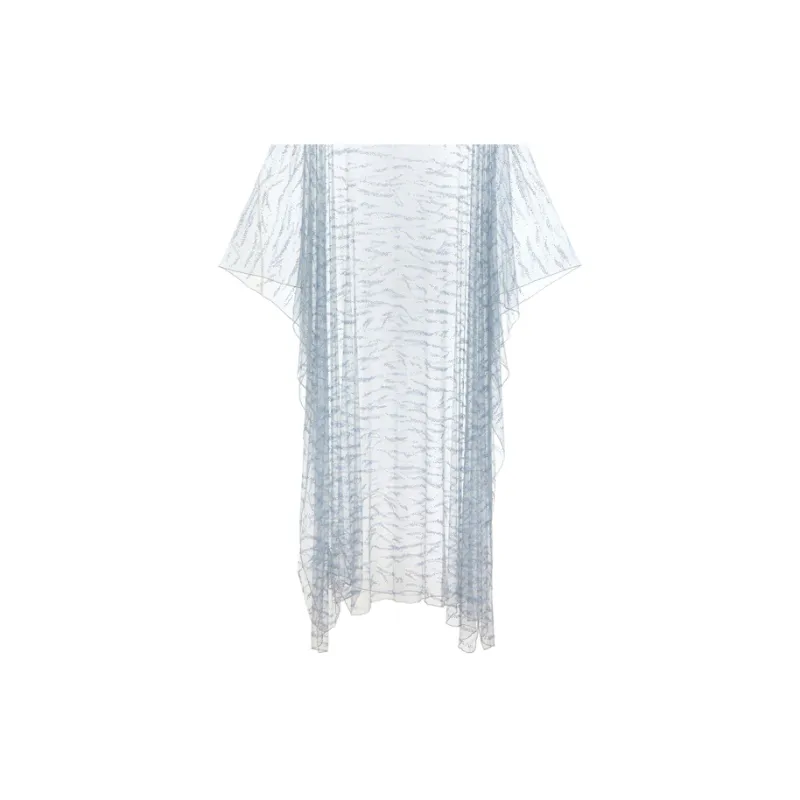 GIORGIO ARMANI Embroidered Tulle Cape-1